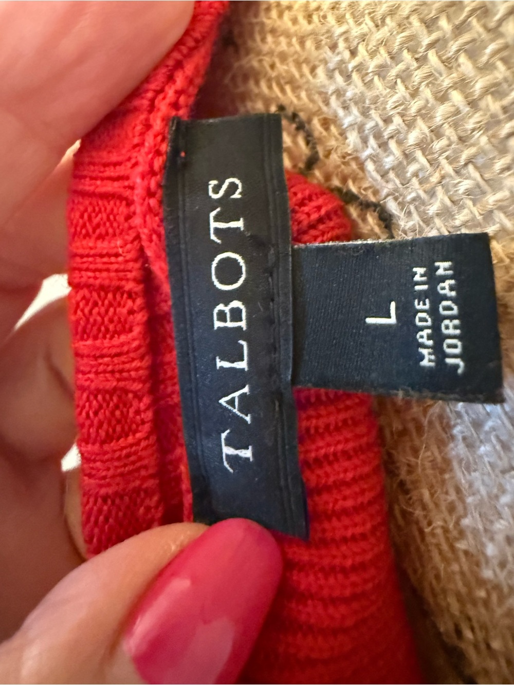 Talbots Colorblock 'SKI' Sweater - Picture 10 of 12